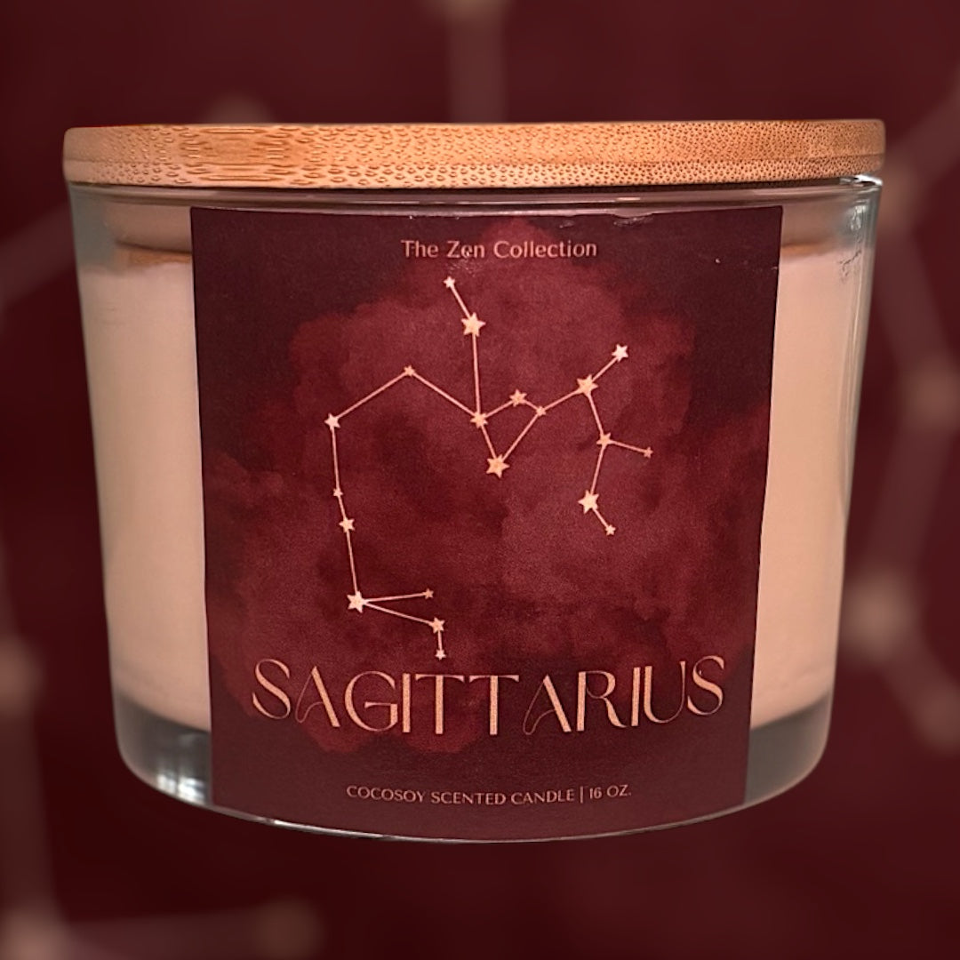 3 wick Zodiac Candles