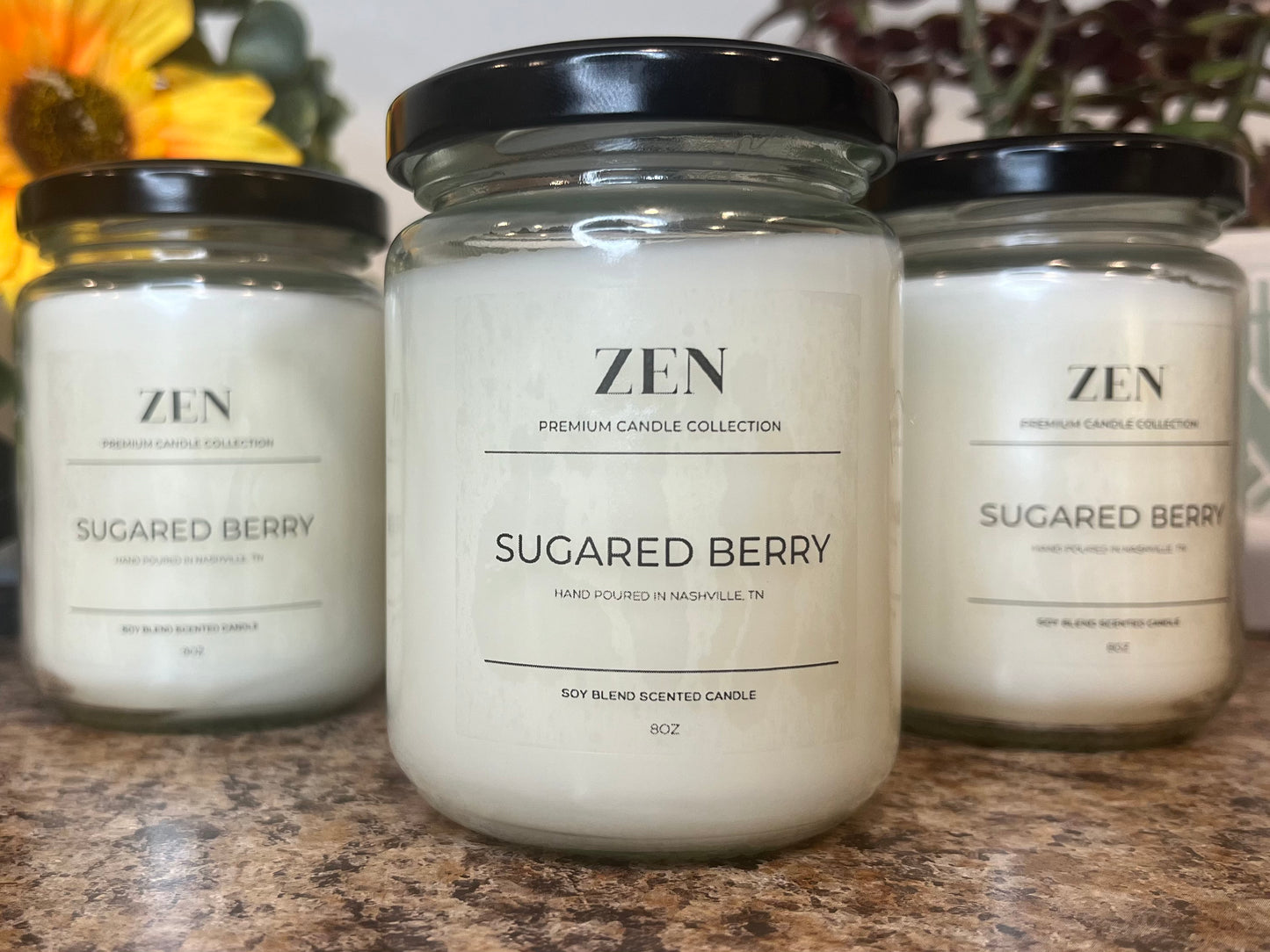 Sugared Berry Scented Candle