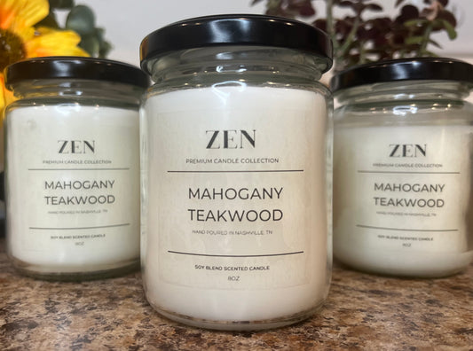 Mahogany Teakwood Scented Candle